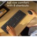 Logitech MK295 Silent Keyboard Mouse Combo, Black