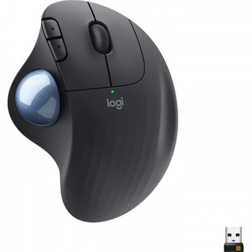 Logitech Ergo M575 Wireless Trackball Mouse, Control and Move Text, Black 910-005869