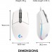 Logitech G203 Wired Gaming Mouse White 910-005797