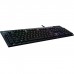 Logitech G815 LightSync RGB Mechanical Gaming Keyboard–Low-Profile GL Clicky Switches, 5 Programmable G-Keys, USB Passthrough, and Dedicated Media Controls, 009095