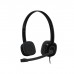 Logitech H151 Wired Headset Stereo Headphones with Rotating Noise Cancelling Microphone, 3.5 mm Audio Jack