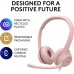 Logitech H390 USB Computer Headset With enhanced digital audio and in-line controls Rose 981-001281
