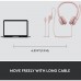 Logitech H390 USB Computer Headset With enhanced digital audio and in-line controls Rose 981-001281