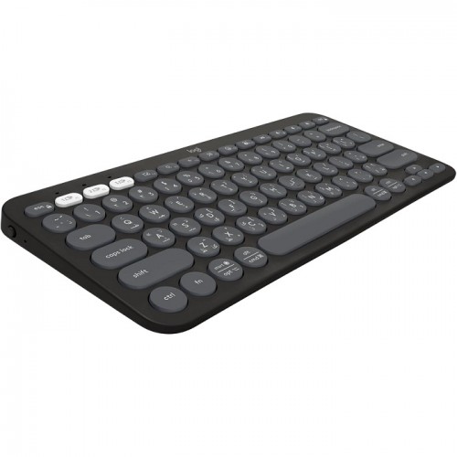 Logitech Pebble Keys 2 K380s, Multi-Device Bluetooth Wireless Keyboard with Customisable Shortcuts, Slim and Portable,