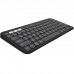 Logitech Pebble Keys 2 K380s, Multi-Device Bluetooth Wireless Keyboard with Customisable Shortcuts, Slim and Portable,