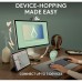 Logitech Pebble Keys 2 K380s, Multi-Device Bluetooth Wireless Keyboard with Customisable Shortcuts, Slim and Portable,