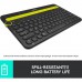 Logitech K480 Bluetooth Multi-Device Keyboard Switch typing between your computer, phone and tablet 920-006380