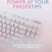 Logitech G715 Wireless Mechanical Gaming Keyboard, With Lightsync RGB, Lightspeed,  English US Layout, White Mist 920-010465