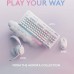 Logitech G715 Wireless Mechanical Gaming Keyboard, With Lightsync RGB, Lightspeed,  English US Layout, White Mist 920-010465