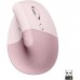 Logitech Lift Vertical Ergonomic Mouse Day-long comfort, great for small to medium-sized hands Pink 910-006478