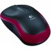 Logitech M185 Wireless Mouse, Red 910-002237/910-002240
