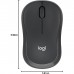 Logitech M240 Silent Bluetooth Mouse Graphite–Wireless, Compact, 18-Month Battery, Silent Clicks, Multi-OS Compatibility, Smooth Tracking
