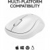 Logitech M240 Silent Bluetooth Mouse White–Wireless, Compact, 18-Month Battery, Silent Clicks, Multi-OS Compatibility, Smooth Tracking