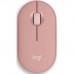 Logitech M350 Pebble Wireless Mouse, Bluetooth or Wi-Fi with USB Mini-Receiver Pink 910-005717