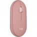 Logitech M350 Pebble Wireless Mouse, Bluetooth or Wi-Fi with USB Mini-Receiver Pink 910-005717