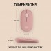 Logitech M350 Pebble Wireless Mouse, Bluetooth or Wi-Fi with USB Mini-Receiver Pink 910-005717