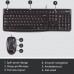 Logitech MK120 Wired Keyboard and Mouse Combo, Black, 920-002546