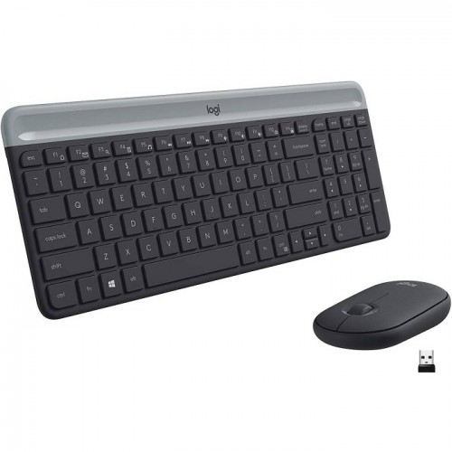 Logitech MK470 Slim Wireless Keyboard and Mouse Combo Ultra-slim, compact, and quiet wireless keyboard and mouse