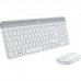 Logitech MK470 Slim Wireless Keyboard and Mouse Combo Ultra-slim, compact, and quiet wireless keyboard and mouse White 920-009205