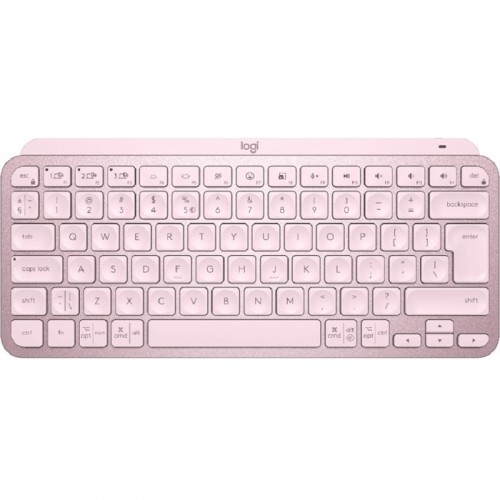 Logitech Mx Keys Mini Minimalist Wireless Illuminated Keyboard Rose Pink 920-010500