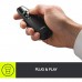 Logitech Wireless Presenter R400, Wireless Presentation Remote Clicker with Laser Pointer, Black
