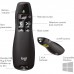 Logitech Wireless Presenter R400, Wireless Presentation Remote Clicker with Laser Pointer, Black
