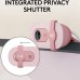Logitech Brio 100 Full HD 1080p webcam with auto-light balance, integrated privacy shutter, and built-in mic Rose 960-001623