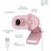 Logitech Brio 100 Full HD 1080p webcam with auto-light balance, integrated privacy shutter, and built-in mic Rose 960-001623