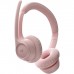 Logitech Zone 300 Wireless Bluetooth Headset – Noise-Cancelling Microphone, Multi-OS Compatibility (Windows/Mac/Android/iOS), 20-Hour Battery–Rose