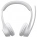 Logitech Zone 300 Wireless Bluetooth Headset–Noise-Cancelling Microphone, Multi-OS Compatibility (Windows/Mac/Android/iOS), 20-Hour Battery–Off White