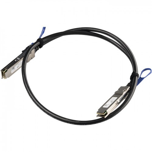 MikroTik XQ+DA0001 A 40/100 Gbps QSFP28 direct attach cable, 1m long, Enables easy direct connectivity between two 100 Gigabit devices, Fairly flexible