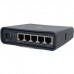MikroTik hAP ac lite TC Dual-Concurrent 2.4/5GHz AP, 802.11ac, Five Ethernet ports, PoE-out on port 5, USB for 3G/4G support, universal tower case