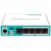 MikroTik hEX lite 5x Ethernet, Small plastic case, 850MHz CPU, 64MB RAM, Most affordable MPLS router, RouterOS L4
