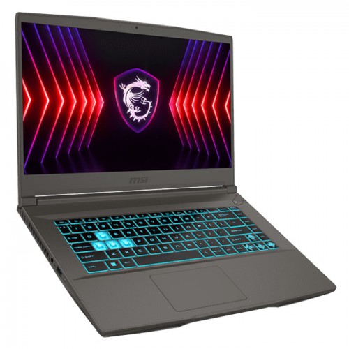 MSI Thin 15 Gaming Core i5-13420H Ram 16GB 512GB SSD 15.6-inch 144Hz FHD (1920x1080)/Nvidia RTX 2050 4GB Black Color Backlit Arabic Keyboard