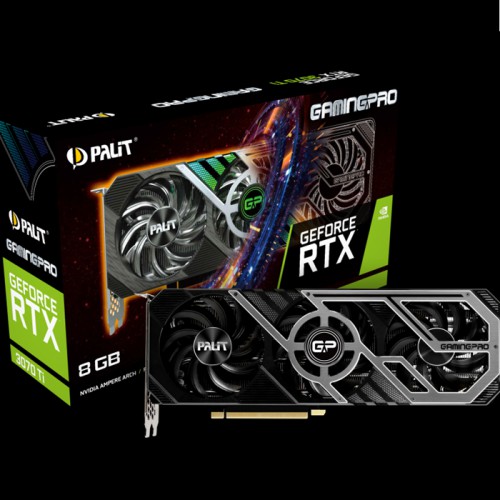 Palit GeForce RTX 3070Ti GamingPro 8GB GDDR6X 256bit PCI-E 4.0 Resolution 7680x4320 HDMI 2.1 DP1.4a x 3