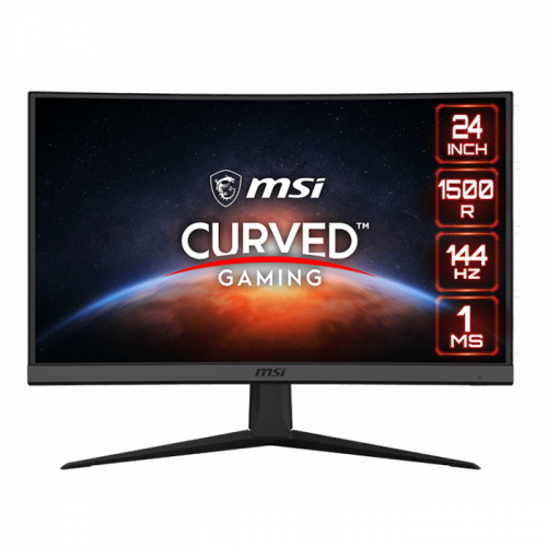 MSI Optix G24C4 Curved Gaming Monitor, 24 Inch Full HD, VA Panel, 144Hz 1ms, AMD FreeSync