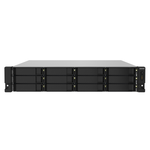 QNAP TS-1232PXU-RP - Serveur NAS - 12 Baies - Rack-montable - SATA 6Gb/s - RAID 0, 1, 5, 6, 10, 50, JBOD, 60 - RAM 4 Go - Gigabit Ethernet / 2.5 Gigabit Ethernet / 10 Gigabit Ethernet - iSCSI - 2U