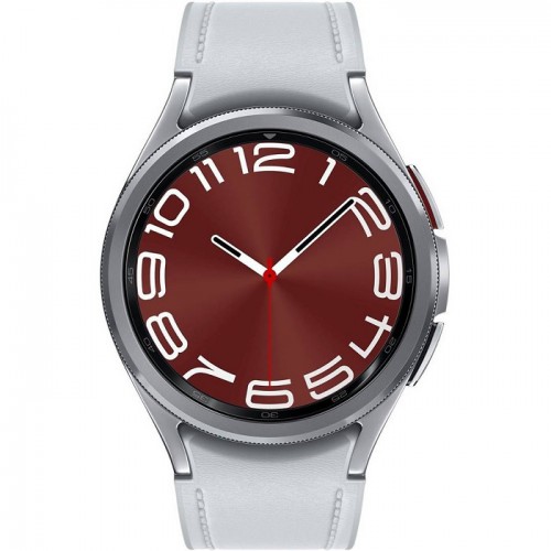 Samsung Galaxy Watch 6 Classic Stainles Steel 43mm Smartwatch, 1.3" Amoled Saphire Crystal Display, Bluetooth, Health Monitor, Fitness Tracker, Fast Charging, 5ATM+IP68, Silver SM-R950NZSAMEA