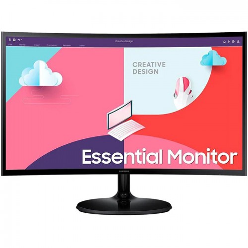 Samsung S36C 24 Inch FHD Curved Monitor–75Hz, AMD FreeSync, Gaming-Ready Display LS24C360EAMXUE