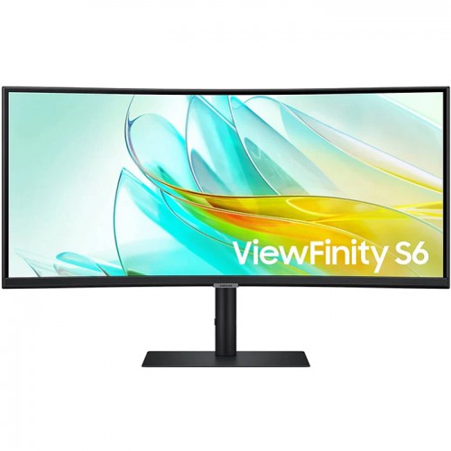 Samsung ViewFinity S65UC 34 Inch Ultra-Wide Curved Monitor–UWQHD VA Display, 100Hz, 5ms, 1000R Curve, FreeSync, Built-In Speakers, KVM Switch, Black LS34C650UAMXUE