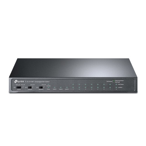 Tp-Link TL-SL1311MP 8-Port 10/100Mbps + 3-Port Gigabit Desktop Switch with 8-Port PoE+