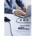 UGreen Usb-C To Usb-C 100W Braided Cable 1M Black UG.US316-70427.BK