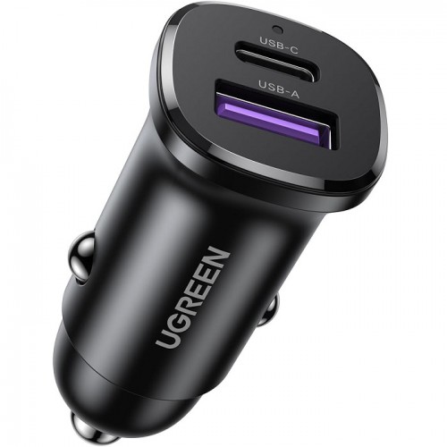 UGreen 2-Port 1A 1C 30W Pd Fast Car Charger Gray UG.CD130-40858.GY
