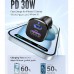 UGreen 2-Port 1A 1C 30W Pd Fast Car Charger Gray UG.CD130-40858.GY