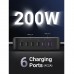 UGreen Nexode 200W 6-Port4C 2A Pd Gan Desktop Fast Charger G UG.CD271-40915ZD.GY