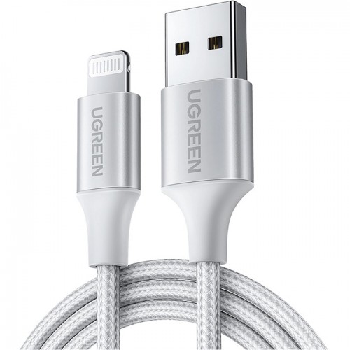 UGreen Usb-A To Lightning Braided Cable 2M White UG.US199-60163.WT