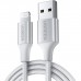 UGreen Usb-A To Lightning Braided Cable 2M White UG.US199-60163.WT