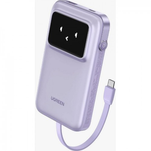 UGreen Powerbank Robotic 10000 Mah Pd 30W With Built-In Usb- Purple UG.PB511-35604B