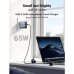 UGreen GaN 65W 3-Port 1A-2C PD Fast Travel Charger Gray UG.CD296-90409.GY