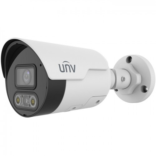 Unv IP 8MP ColorHunter 30M Built-in Mic and Speaker Fixed Dual-light Bullet Network Camera IPC2128LE-ADF28KMC-DL